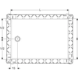 Geberit Rechteckduschfläche Setaplano weiß-alpin, 160x80x4,5cm