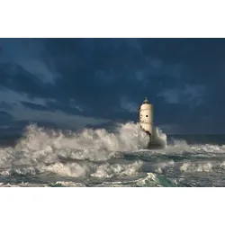 Fototapete PAPERMOON "Photo-Art NICOLA FRIARGIU, FARO DI MANGIABARCHE (CALASETTA-SARDEGNA)", bunt, B:4,00m L:2,60m, Vlies, Tapeten
