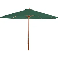 Mendler Sonnenschirm Florida, Gartenschirm Marktschirm, Ø 3,5m Polyester/Holz 7kg