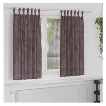 vidaXL Samtvorhänge mit Vorhängen 2 pcs Braun 175 x 140 cm Samt