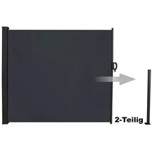 LINDER EXCLUSIV Seitenmarkise 300 x 160 cm Schwarz Metall