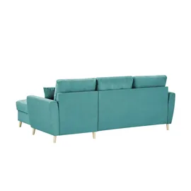 Sofa.de Ecksofa Carla ¦ türkis/petrol ¦ Maße (cm): B: 230 H: 93 T: 159.0