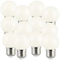 Luminea Retro Birne 12er-Set 1W E27 warmweiß