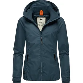 Ragwear Outdoorjacke Dizzie Wasserdichte Übergangsjacke mit großer Kapuze blau XS (34)