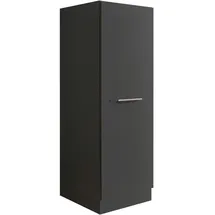 Mehrzweckschrank, Anthrazit, Holzwerkstoff, 3 Fächer, 50x162x67.5 cm, erweiterbar, stehend, Waschküche, Mehrzweckschränke