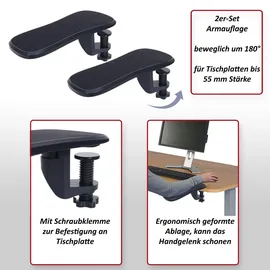 MCW Armauflage Schwarz 2er-Set-Set