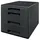 Leitz Schubladenbox CUBE 28,7 x 7,1 x 36,3 cm 4-tlg. schwarz