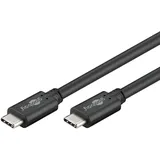 goobay USB C - 0,5m Schwarz