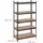 Relaxdays Schwerlastregal Metall 100x180x50 cm schwarz 5 Ebenen