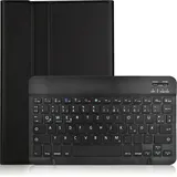 Cazy Tastatur Hülle Kompatibel mit Samsung Galaxy Tab S9 / S9 FE - Schutz Etui mit magnetisch Abnehmbarer (CH, Galaxy Tab S9 FE), Tablet Tastatur, Schwarz