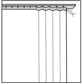 Wirth Trondheim Kräuselband 328 g/m2 132 x 145 cm türkis
