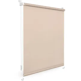 Lichtblick Thermo-Rollo / Verdunkelungsrollo Klemmfix 80 x 150 cm creme