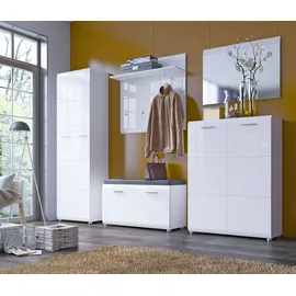 living charm Garderobenspiegel MERANO 87 x 63 cm Weiß