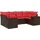 vidaXL Gartensofa-Set 6-tlg. braun