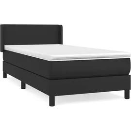 vidaXL Boxspringbett 100 x 200 cm Schwarz