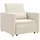 vidaXL Sessel Ausziehbare Schlafcouch Einzel 90 x 165 x 87 cm Cremeweiß