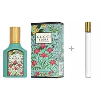 GUCCI Duft-Set Flora Gorgeous Jasmine Eau de Parfum (EDP) Damen Spray, Blumig-süßer Duft mit Jasmin, Mandarine und Sandelholz - mit Reiseduft