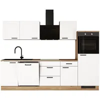 Flex-Well Küchenzeile ROMEO & JULIA 280 cm weiß