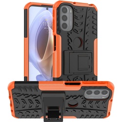 König Design Hülle Handy Schutz für Motorola Moto G31 / G41 Case Cover Bumper Etuis Halter (Motorola Moto G31, Motorola Moto G41), Smartphone Hülle, Orange