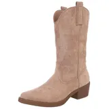 Ital-Design Ital Design Damenschuhe Stiefel Western- & Bikerstiefel, 301-A32S-, Textil, Beige Braun, Gr. 37 - 37 EU
