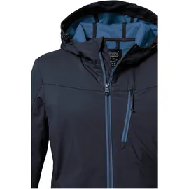 KILLTEC Damen Softshelljacke/Outdoorjacke mit Kapuze KOS 89 WMN SFTSHLL JCKT, 46, blau dunkelnavy,