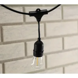 ChiliTec Biergarten-Lichterkette 15" 1,5 + 12,5m, 15x Filamentlampe 0,8W