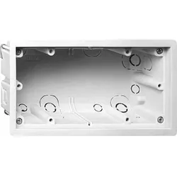 Gira E22 Hohlwanddose, IP20, Kunststoff, rechteckig, Gehäusedurchführung durch Ausbrechöffnung, 155x84x60,5mm, 289700