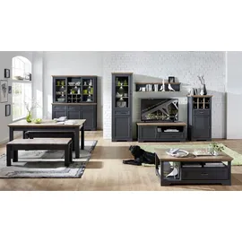 Innostyle Vitrine Buffet Jasmin 166 x 48 x 204 cm Grau
