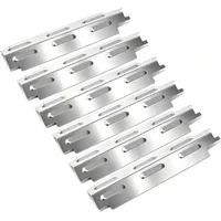 GFTIME Brennerabdeckung 35,5 cm Edelstahl Silber/Weiß