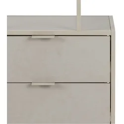 Ebuy24 Seaford Regal 2 Schubladen 4 Regale grau.