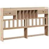 vidaXL Kopfteil mit Stauraum 180 cm Massivholz Kiefer