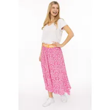Zwillingsherz Maxirock Damen Floral Rosa L/XL