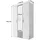 SchlafKONTOR Havant 196,3 x 119,6 x 53,5 cm eiche/anthrazit