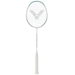 Victor Badmintonschläger Auraspeed 9 R (ausgewogen/flexibel) weiss/grün - besaitet -