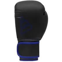 Adidas Unisex – Erwachsene Hybrid 80 Boxhandschuhe, Schwarz/Blau, 12 oz