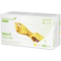 Medi-Inn Nitril Yellow Einmalhandschuhe, puderfrei M 10 x 100 Stück)