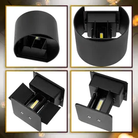 Lumiled Außenleuchte Aluminium 10,0 cm 2x 3 W schwarz