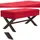 CLP Polsterbank Namaro Rot 110 x 40 x 48 cm
