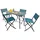 VCM Gartenmöbel 5er-Set - türkis/petrol ¦ Maße cm B. 110 H. 72