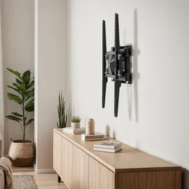Tectake tectake® TV Wandhalterung für 26 - 75 Zoll (66 - 191 cm), ausziehbar, bis 60 kg