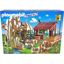 Playmobil Action Kletterfels mit Berghütte 9126