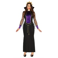 Guirca Kostüm Grimilde Regina Hexe Schneewittchen, Farbe Schwarz, Violett, Unikat, 80951