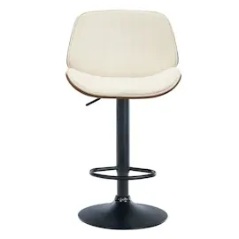 CLP 2er Set Barhocker Nova I Kunstleder-Bezug I Höhenverstellbarer Barstuhl