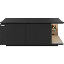 Phoenix Minecraft Lowboard 125x50x40 cm Schwarz Holzwerkstoff