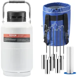 VEVOR Flüssigstickstofftank Stickstoffbehälter 3L LN2 Behälter 6 Kanister