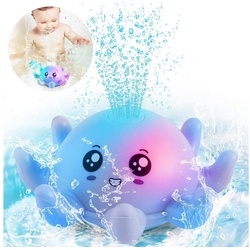 autolock Badespielzeug Badewannenspielzeug Baby Wasserspielzeug mit Licht blau