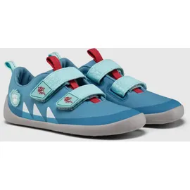 Affenzahn Barfußschuh Lucky Hai Hellblau / Rot 28