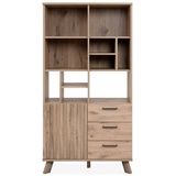 Finori Highboard in Schwedeneiche (BxHxT: 84,5x160x40 cm)