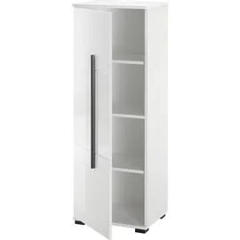 Home Affaire Cantara Halbhochschrank 45 x 126 x 35 cm Weiß MDF/Metall