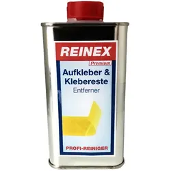 Etikettenlöser Reinex PREMIUM Aufkleber & Klebereste 250 ml löst stark haftende Aufkleber, Klebereste